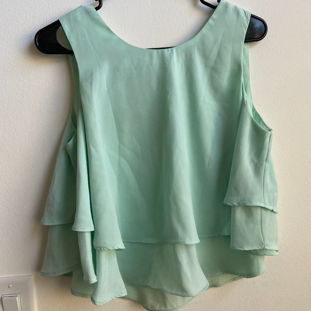 Teal Sleeveless Philosophy Republic Layered Tank